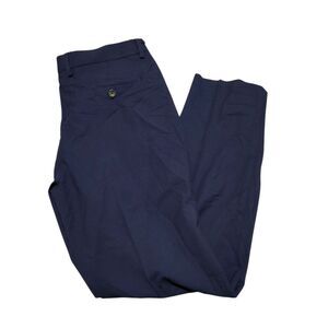 J.M Haggar Dress Pants Size 32x30 Navy Blue Color Flat Front.   New